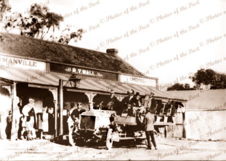 Normanville Hotel, SA 1915. South Australia. car
