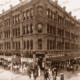 James Marshall & Co (later Myers) Emporium, Rundle St, Adelaide, SA, South Australia. People 1912