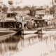 PS OSCAR W, PS AVOCA & barge at Mildura, VIC, Victoria 1920s