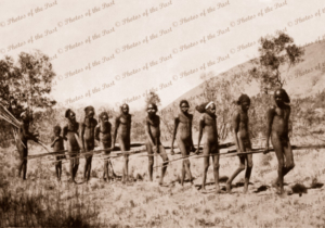 Aborigine hunting party, 1932