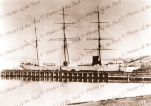 3m Barque INVERLOCHY at unknown pier, built 1895. Shipping