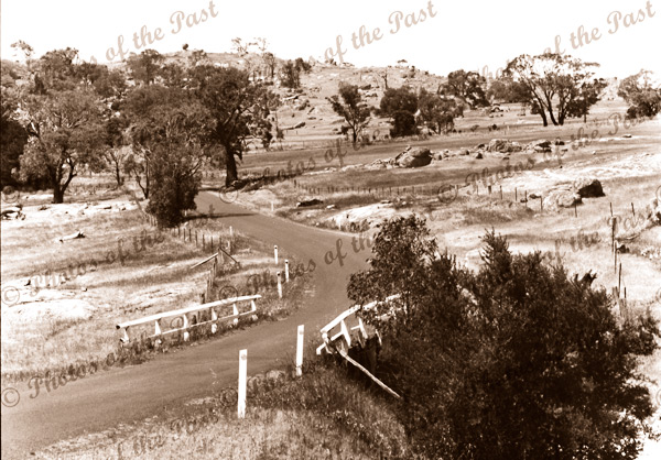 Old coach road bridge, Aireys Inlets, Vic.c1950s. Victoria. Great Ocean Road