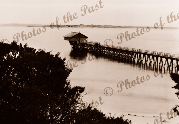 The Pier, Point Lonsdale, Vic.Victoria. Jetty. c1940s.