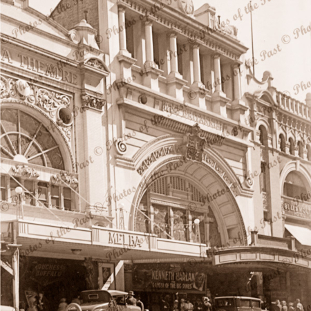 Britania Theatre, Bourke St. Melbourne, Vic. 1924. Victoria. Cars