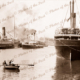 Shipping on the Yarra, Melbourne, Vic. SS OONAH, SS COOGEE c1920s Victoria