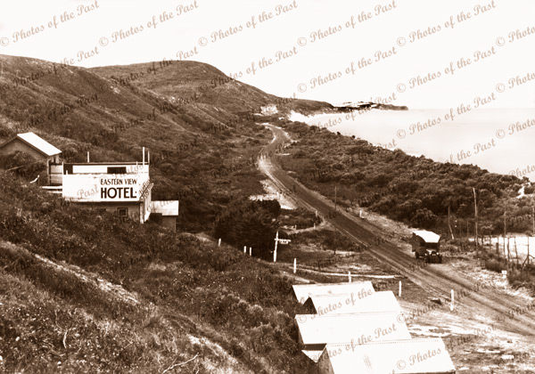 View to Split Point Lighthouse, Aireys Inlet, from Eastern View Hotel,Vic. 1930s