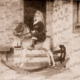 Archibald Grundy on his Rocking Horse at Second Valley, SA. South Australia. Finnis Vale. c1890