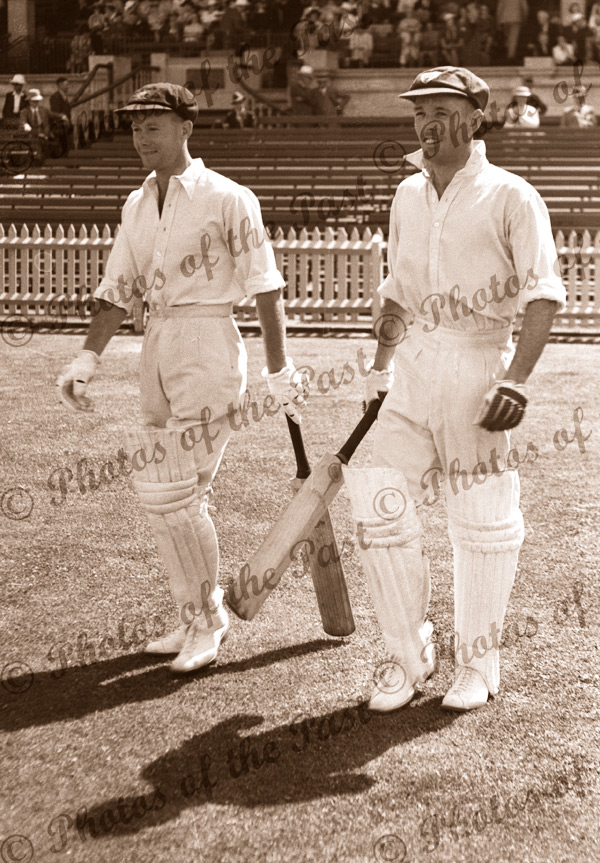 Bill Brown & Jack Fingleton. Australian Cricket Team c1940
