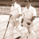 Don Bradman & C.L.(Jack) Badcock (SA & Test players) Dec 1935 Australian cricketers