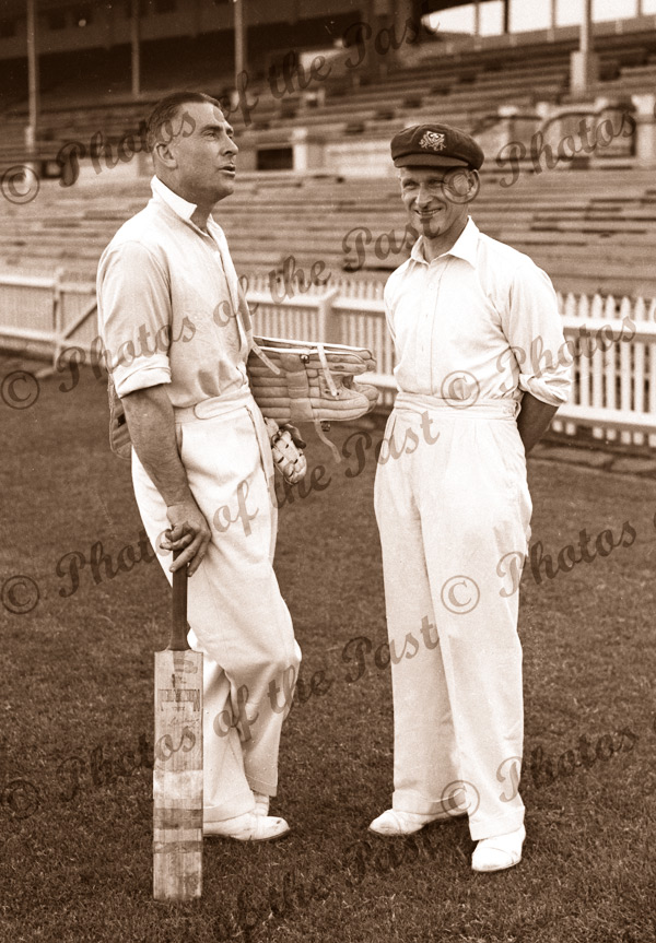 Australian cricketers, Vic Richardson & Clarrie Grimmett, 1937