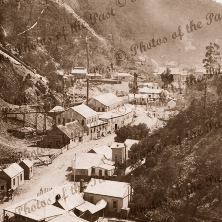 Gold mining town of Walhalla, Vic.c1900. Victoria.