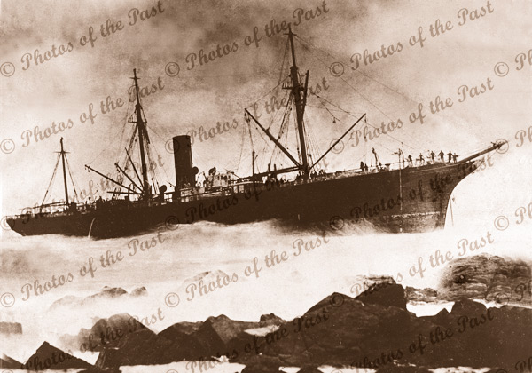 SS SORATA aground Cape Jervis SA , 3 Sept 1880. South Australia, shipping