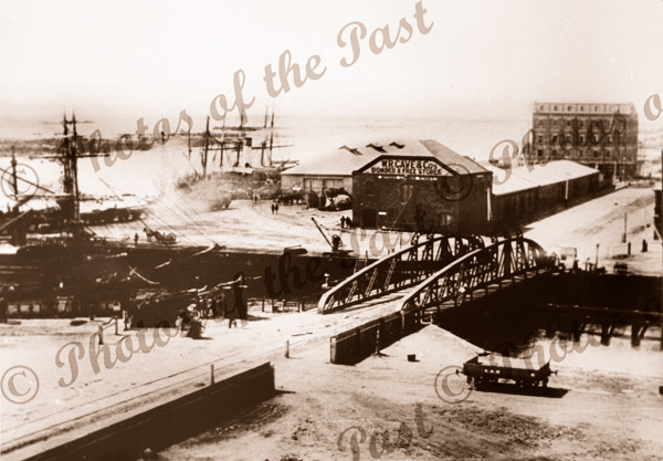 Robinsons Bridge, Port Adelaide, SA 1883. South Australia