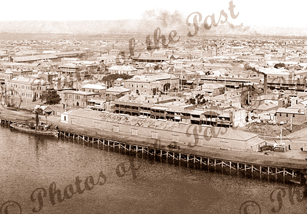 Queens Wharf & North Parade, Port Adelaide, SA. (closer view than 290). South Australia. 1904