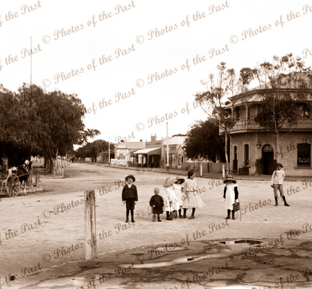 Yorketown SA. c1910. South Australia. Children. Horse & carriage