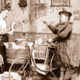 Don't you slack while I'm gone. Humour, feminism, laundry, bicycle c 1897