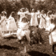 Girls at play in Plympton School Gardens, SA. c1900