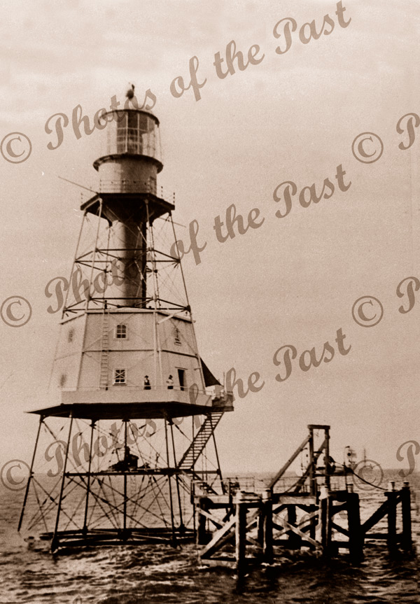 Wonga Shoal Lighthouse, SA. c1900s. South Australia. Semaphore