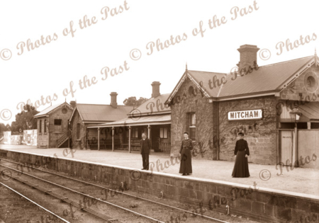Mitcham Railway Station, SA. c1910s. South Australia (opened 1883)