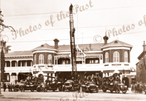 Fire Brigade procession, Victoria Square, Adelaide, SA. c1910s