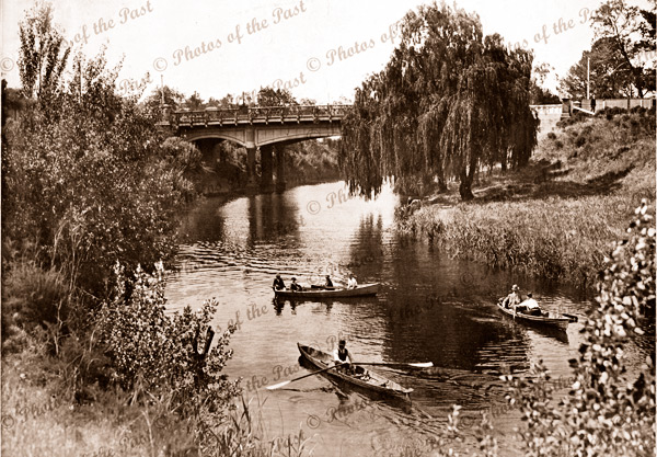 River Torrens, Adelaide, SA. c1926, row boats. South Australia