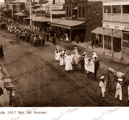 Street parade at Kapunda SA. c1917. South Australia.