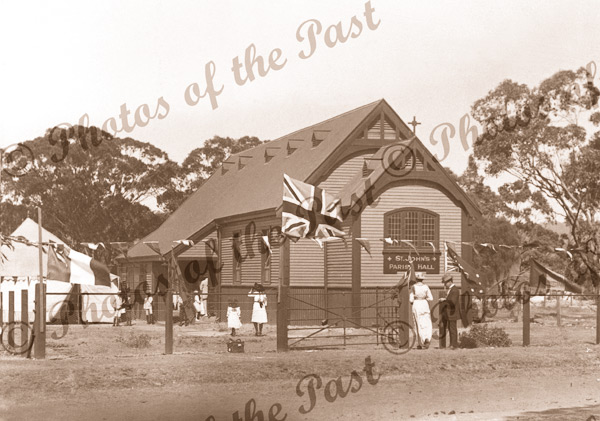 St John's Parish church, Blackwood (now demolished), SA. c1912. South Australia