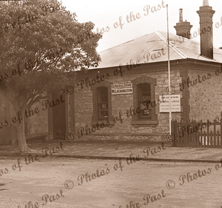 M. Lackington's General Store, Goolwa SA 1935. South Australia