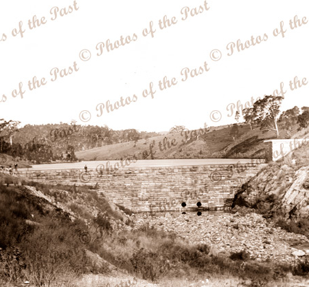 Clarendon Weir, SA 1897. South Australia