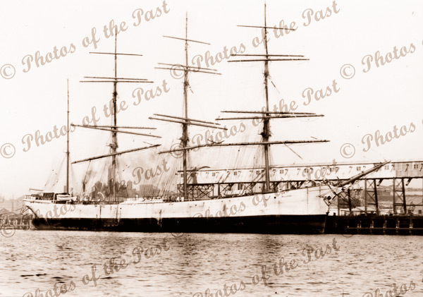 4m barque BELLANDS at wharf built 1891. shipping