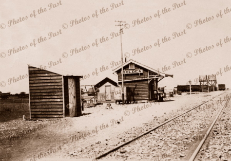 Ooldea Railway Station, SA. About 150 miles from WA border. South Australia c1915