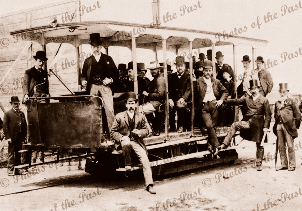First Electric Tram in Melbourne.Vic.1889. Victoria