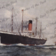 SS PERSIC, White Star Line (painting). c1910s