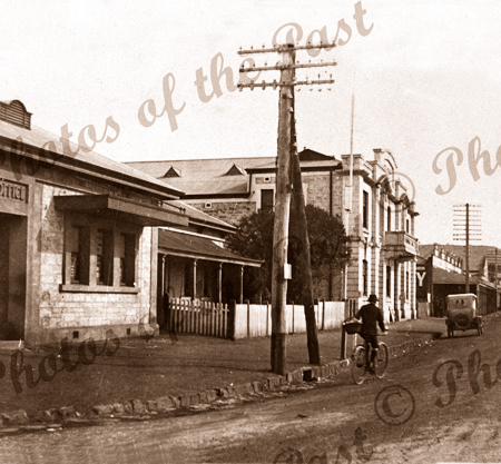 Post office & main st, Pt Lincoln SA. c1920s. South Australia.