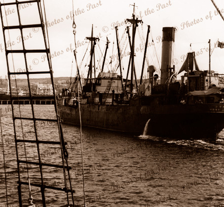 SS OORAMA, Pt Lincoln, SA. c1946. South Australia.. Steam Ship. Shipping