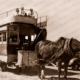 Old Horse Tram, Victor Harbor,S.A. 1940s. South Australia.