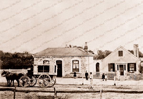 Edinburgh Inn, High St, Mitcham, SA. c1870. South Australia. Horse & carriage