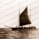 Ketch LADY DORIS under sail, shipping
