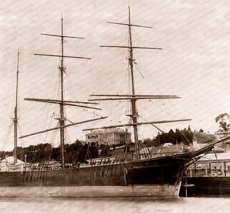 3m Barque BARFOD at Hobart, Tasmania. Built 1882