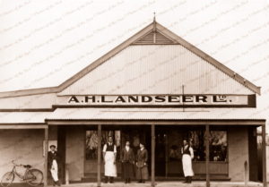 A.H. Landseer Ltd. River shipping office at Waikerie, SA. South Australia. 1916