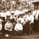 Group of ladies with their tennis raquets. Jamestown, SA. 1900s. South Australia.