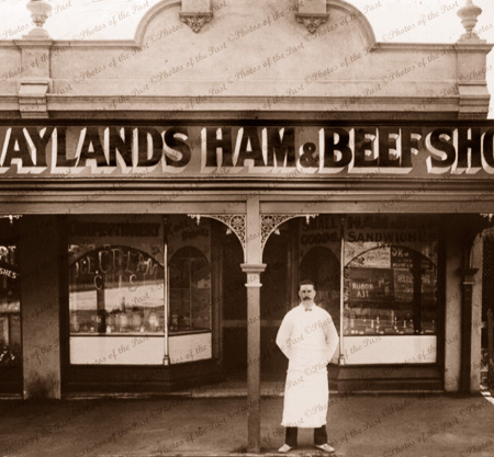 Maylands Ham & Beef Shop, Maylands, SA. 1906. South Australia
