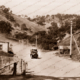 The old Mt. Barker Road and tollgate at Glen Osmond, SA. c1910. South Australia