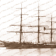 Ship TORRENS moored Birkenhead Shore, SA. Built 1875. South Australia. Shipping
