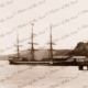 Ship EUTERPE (later STAR OF INDIA) at wharf, Pt Chalmers, NZ. Built 1863. New Zealand. Shipping