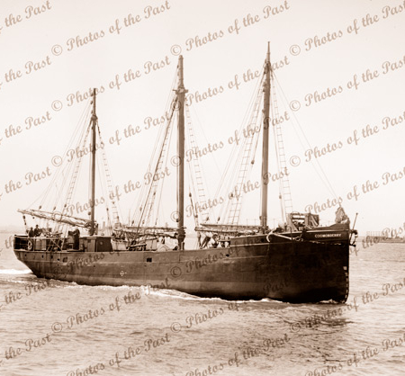3m Aux Schooner COOMONDERRY (Built as steamship in 1886). Shipping. 1921
