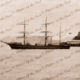 Scott's "Aux Barque DISCOVERY leaving Pt Chalmers NZ. 24 Dec 1901. Shipping. New Zealand