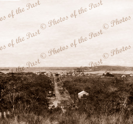Looking down Crozier Rd from Sandhill Rd, Victor Harbor, SA.1891. South Australia