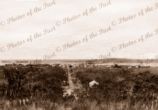 Looking down Crozier Rd from Sandhill Rd, Victor Harbor, SA.1891. South Australia