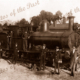 Locomotive 188 in Peterborough rail yards, SA. Loco now in caravan park Nov. 1909. South Australia. Train